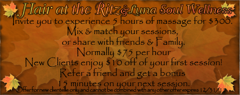 Enjoy a massage with Shannon from Luna Soul Wellness!